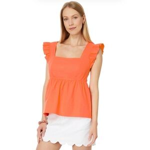 Lilly Pulitzer Tiana Babydoll Cotton Top